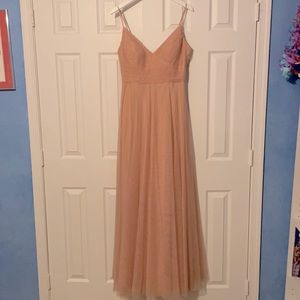 Jenny Yoo Bridesmaid Dress Brielle in Cameo Pink Size 12